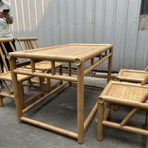 B07-YELLOW-LONG-TABLE-2 B07 Yellow Bamboo Long table