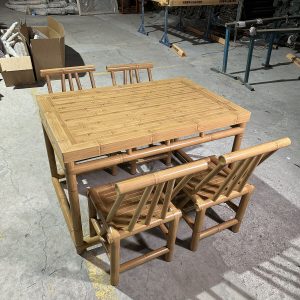 B08-YELLOW-LONG-TABLE-2 B08 Yellow Bamboo Long table