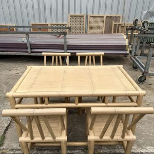 B09-YELLOW-LONG-TABLE-3 B09 Yellow Bamboo Long table