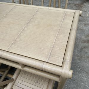 B09-YELLOW-LONG-TABLE-5 B09 Yellow Bamboo Long table