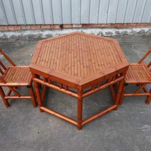 B12-ANTIQUE-BROWN-HEXAGONAL-TABLE-4 B12 Antique Brown Hexagonal table