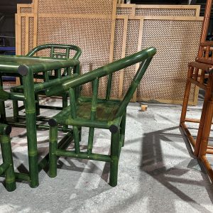 B13 Green Bamboo Armchair