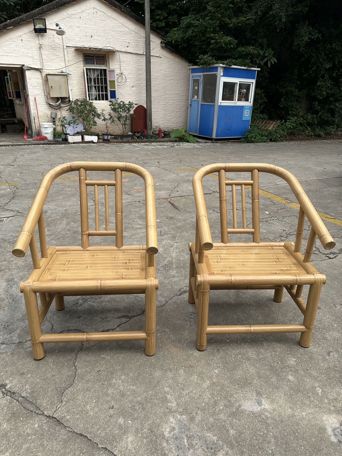 B13-YELLOW-ARMCHAIR-1 B13 Yellow Bamboo Armchair