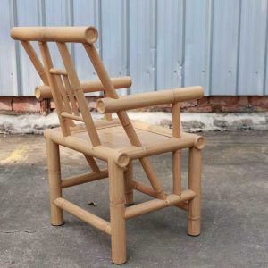 B14-YELLOW-ARMCHAIR-3 B14 Yellow Bamboo Armchair