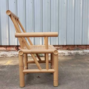 B14-YELLOW-ARMCHAIR-6 B14 Yellow Bamboo Armchair