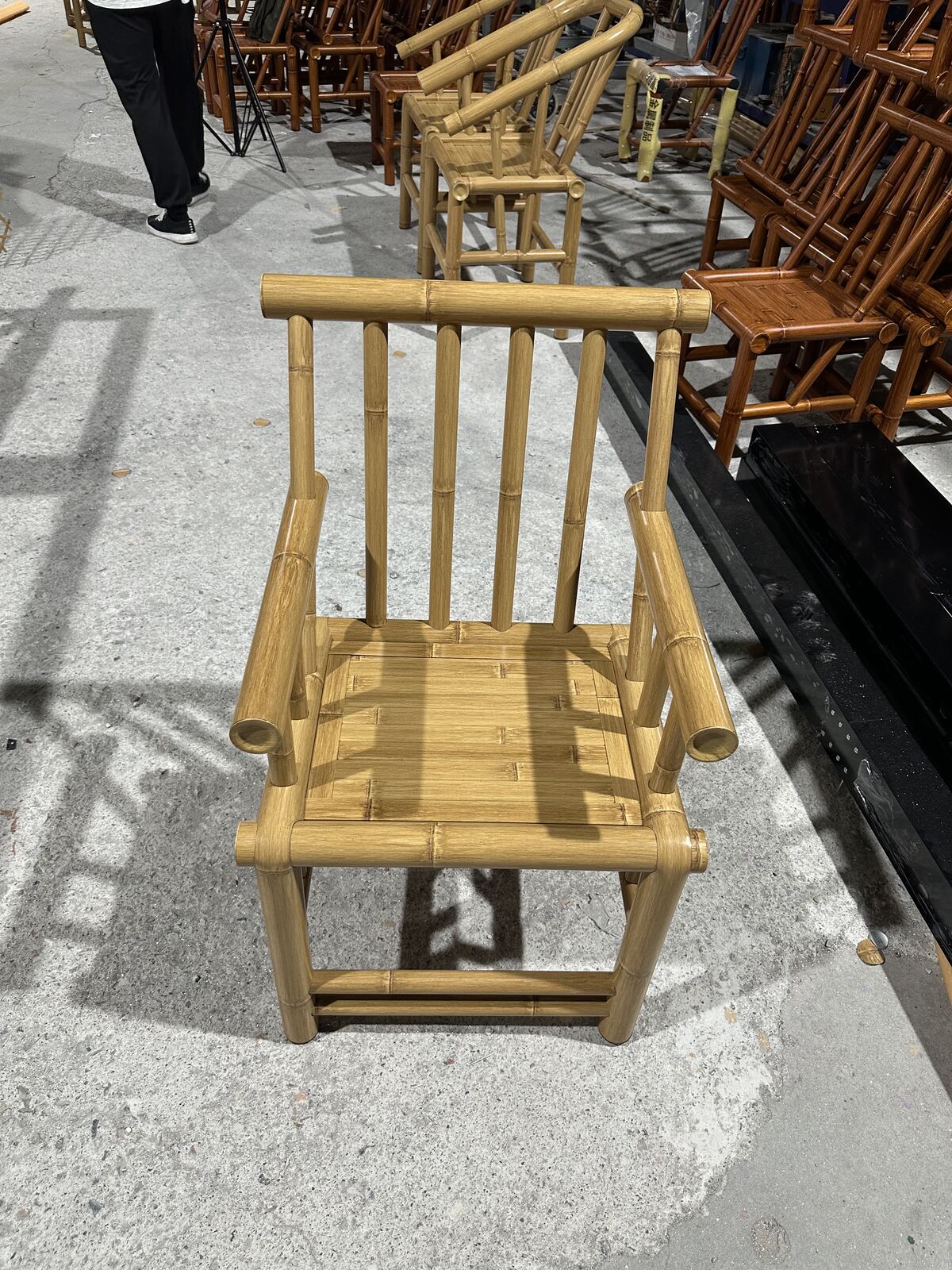 B15-YELLOW-ARMCHAIR-1 B15 Yellow Bamboo Armchair