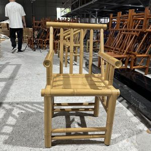 B15-YELLOW-ARMCHAIR-2 B15 Yellow Bamboo Armchair