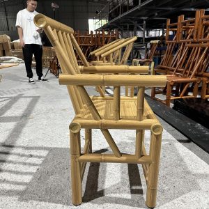 B15-YELLOW-ARMCHAIR-4 B15 Yellow Bamboo Armchair