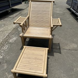 B20 Yellow Bamboo Lounge chair