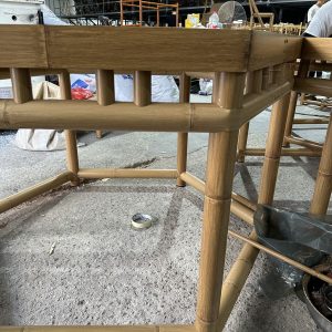 B22-YELLOW-HOT-POT-AND-BARBECUE-TABLE-6 B22 Yellow Bamboo Hot pot and barbecue table