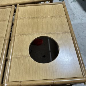 B23 Yellow Bamboo Hot pot and barbecue table